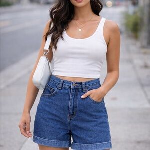 Bill Blass Dark Blue Jean Shorts